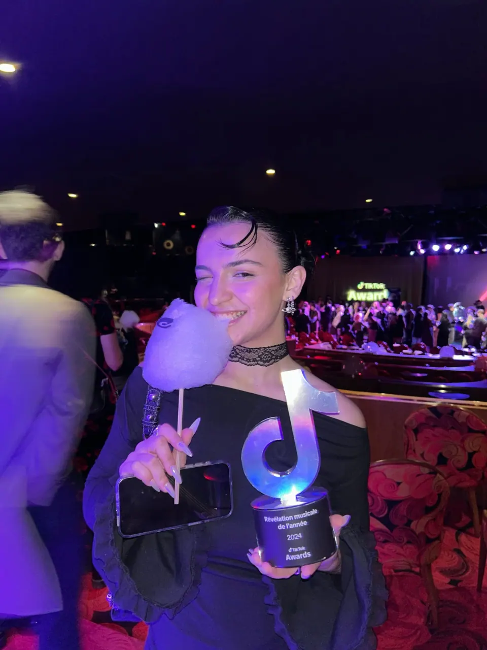 Barbe à papa NUAGE rose en soirée privée TikTok