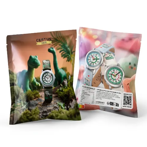 Sachet de goodies comestibles personnalisé Certus Junior, montres enfant