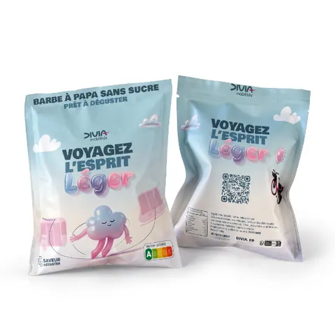 Sachet de goodies comestibles personnalisé Divia Mobilités, pass liberté